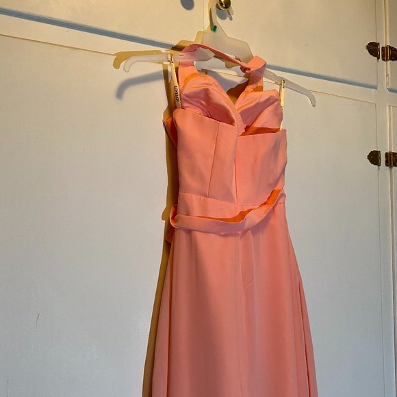 Loyeloy Wrap Halter Bridesmaid /Prom Dress - Picture 10 of 14